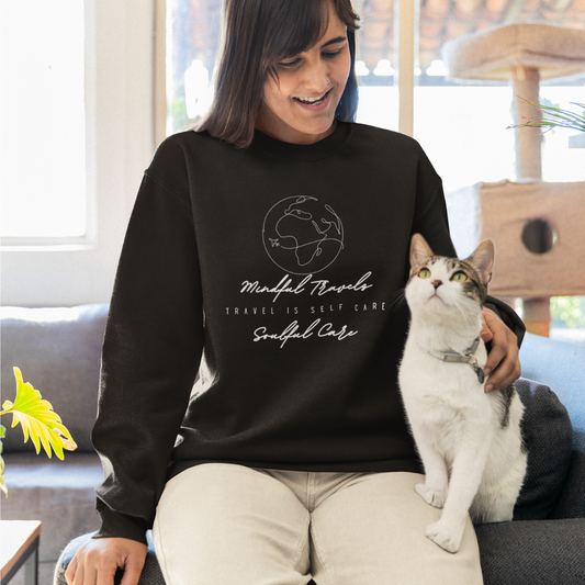 Mindful Travels Soulful Care Crewneck Sweatshirt - My Global Affair