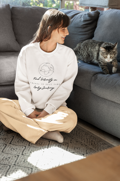 Find Serenity in Every Journey Crewneck Sweatshirt - My Global Affair