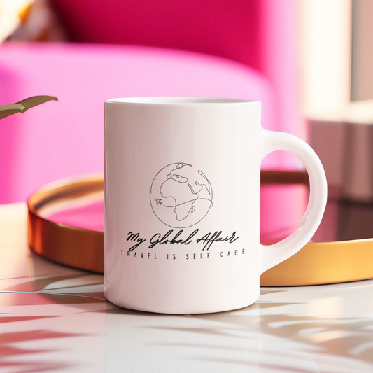 Empower Wanderlust: 'Travel is Self Care' 15oz Ceramic Mug - My Global Affair